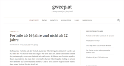 Desktop Screenshot of gweep.at